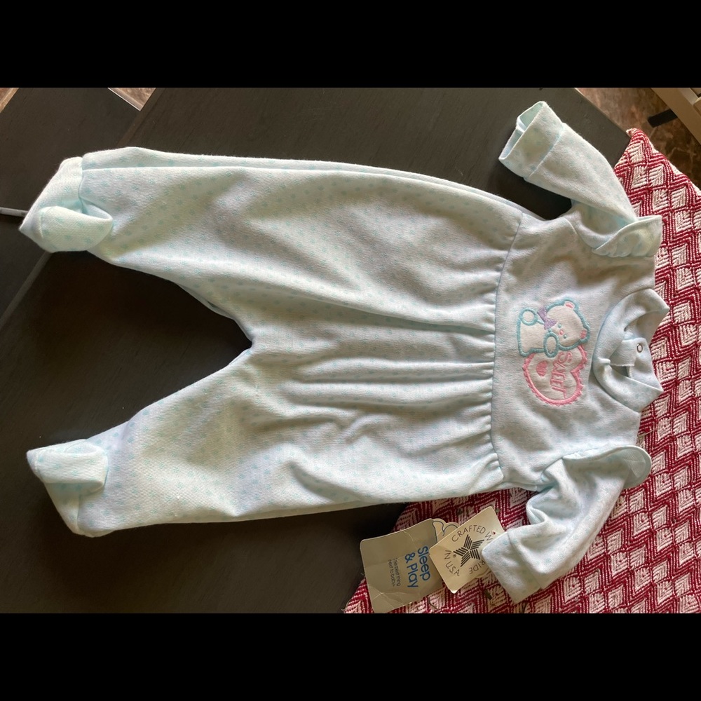 Vintage cuddle time onesie